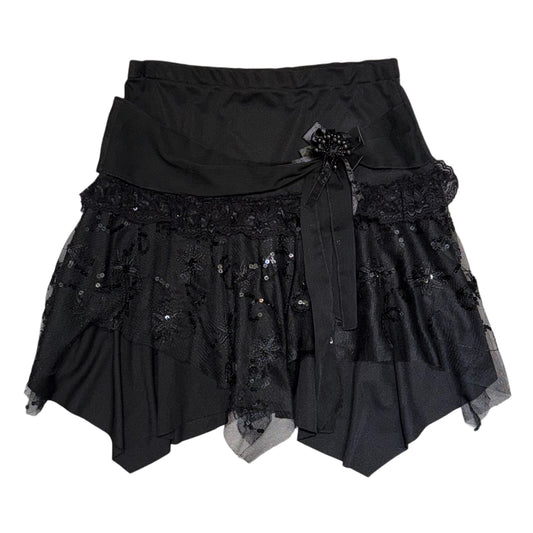 Black layered skirt