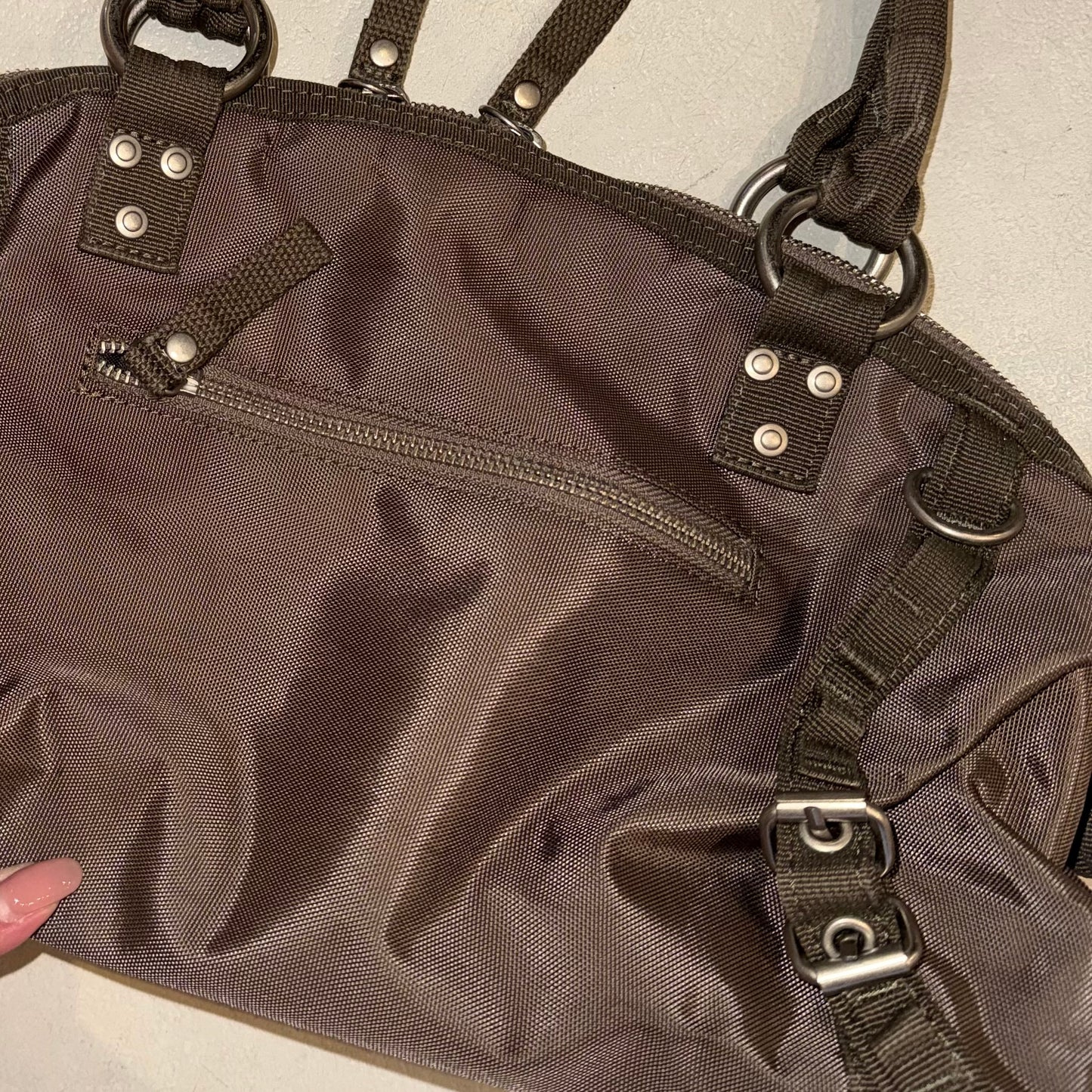 Brown GGL “Paradise Angel” shoulder bag