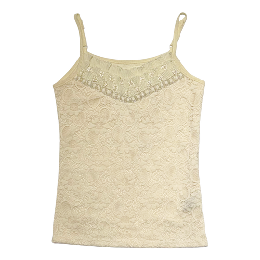 Vanilla fairy floral lace cami