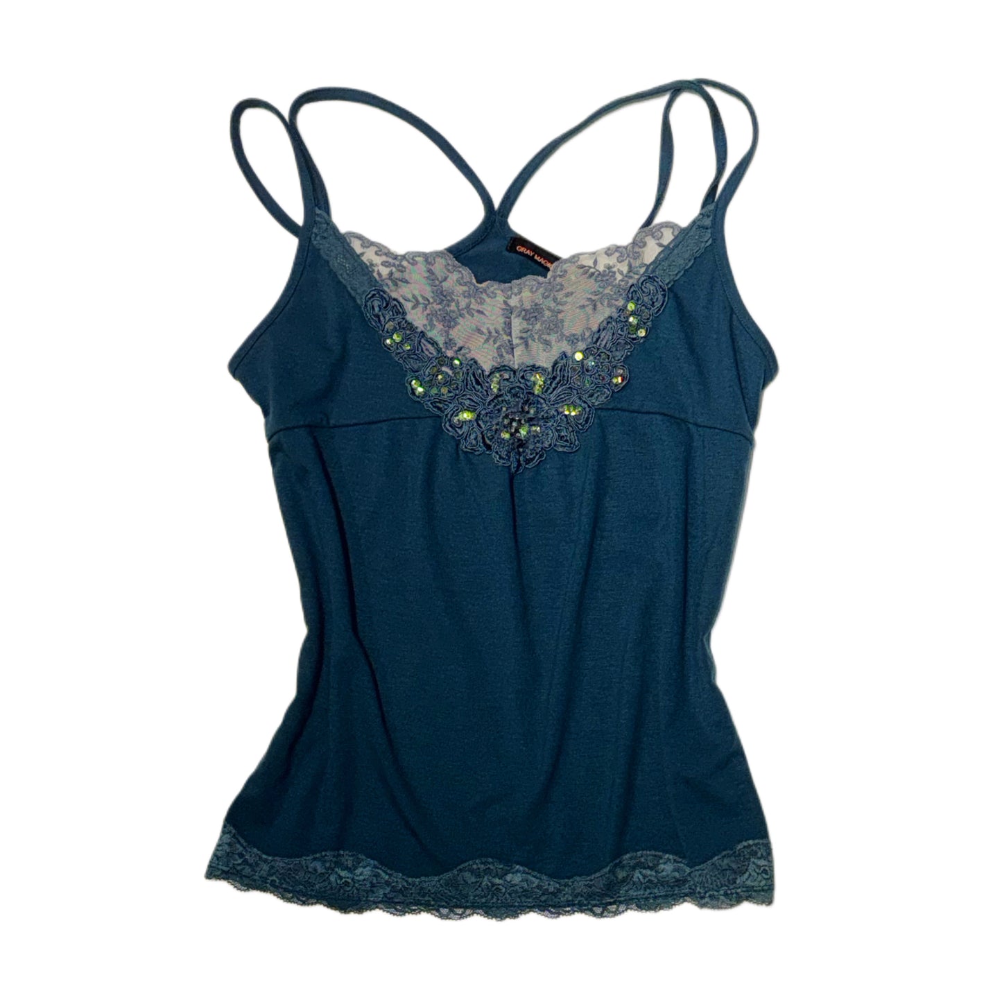 Blue lace tank