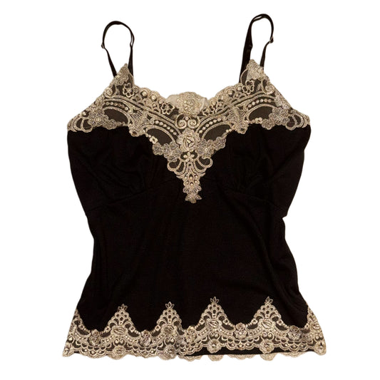 Contrast lace tank