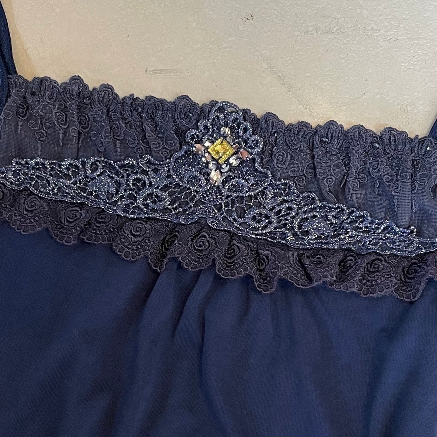 Axes navy lace cami