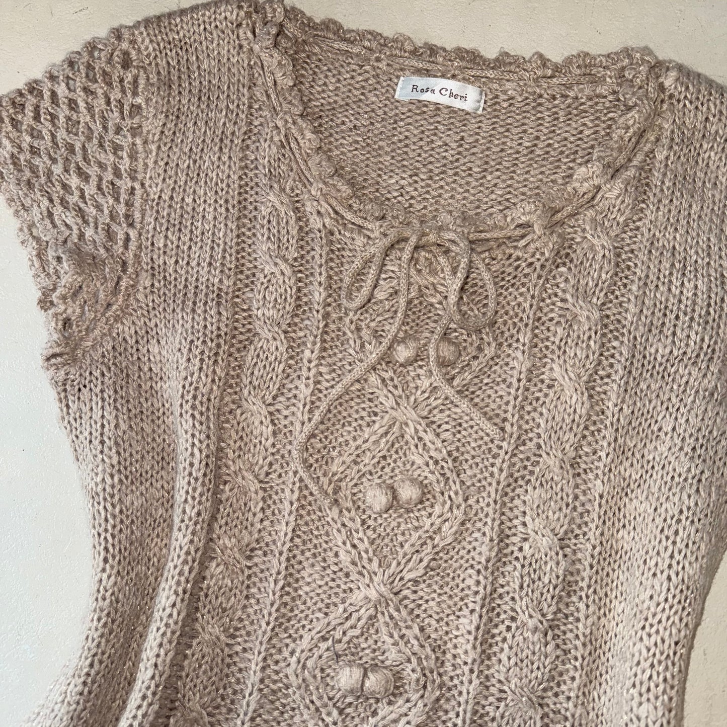 Rosa cheri sparkly knit top