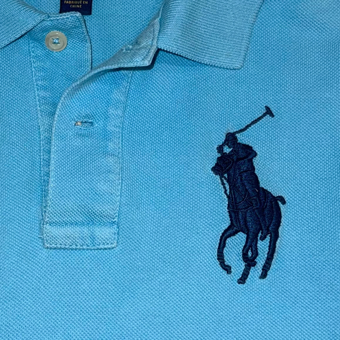 Ralph Lauren baby blue polo shirt