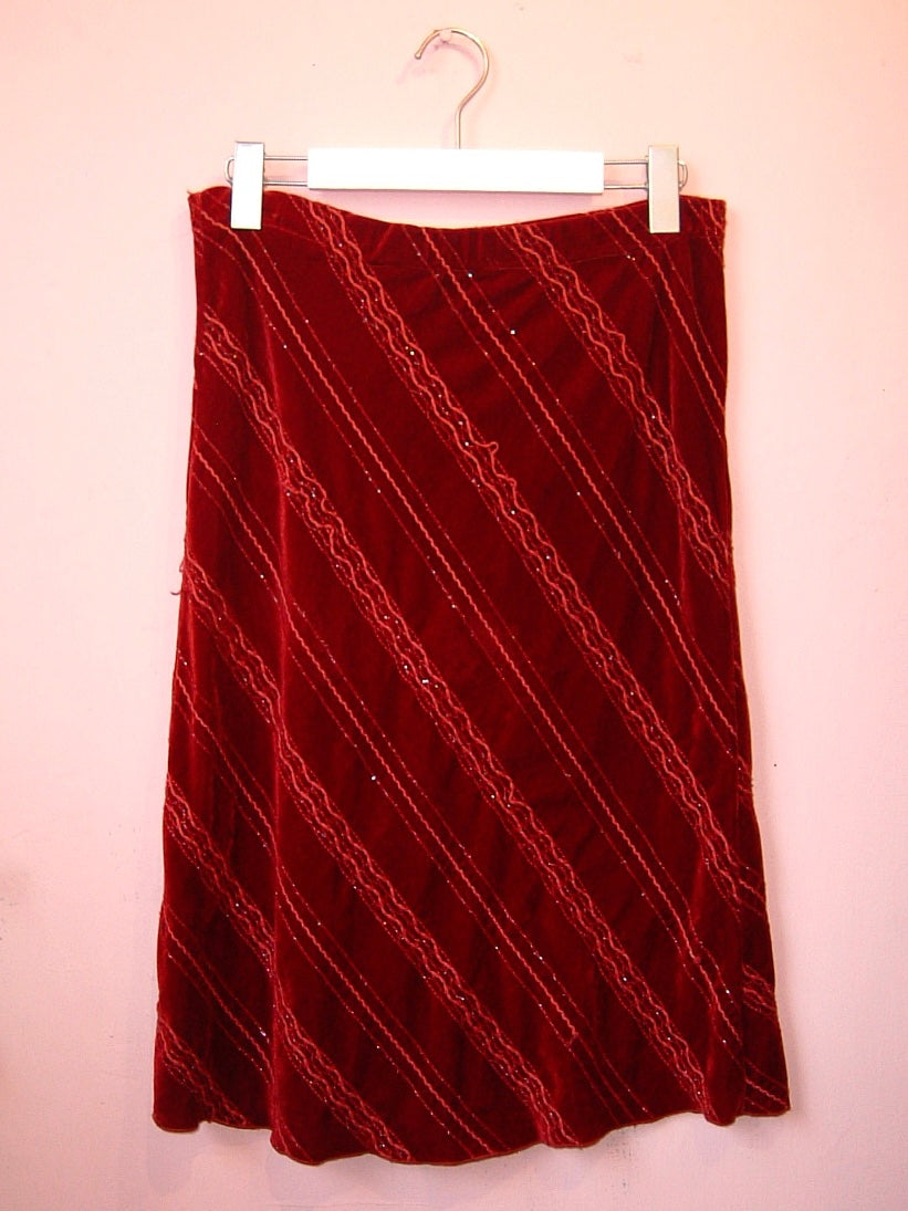 Red Velcro Dress With Patterns