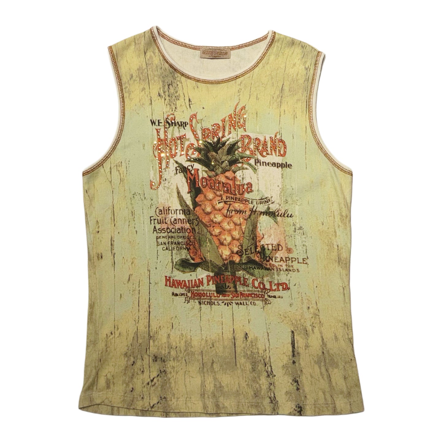 Skinny Minnie pineapple top