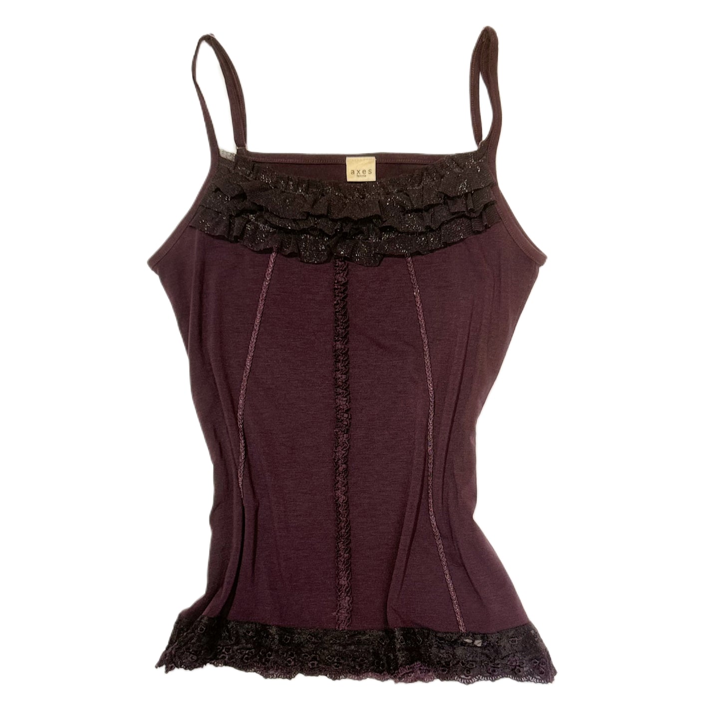Axes purple lace cami