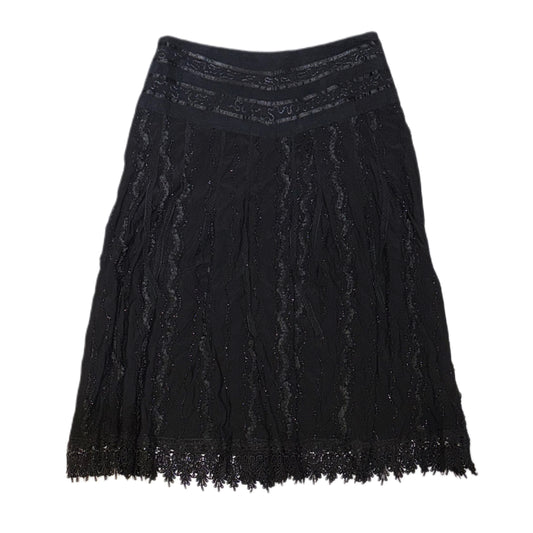 Black lace skirt