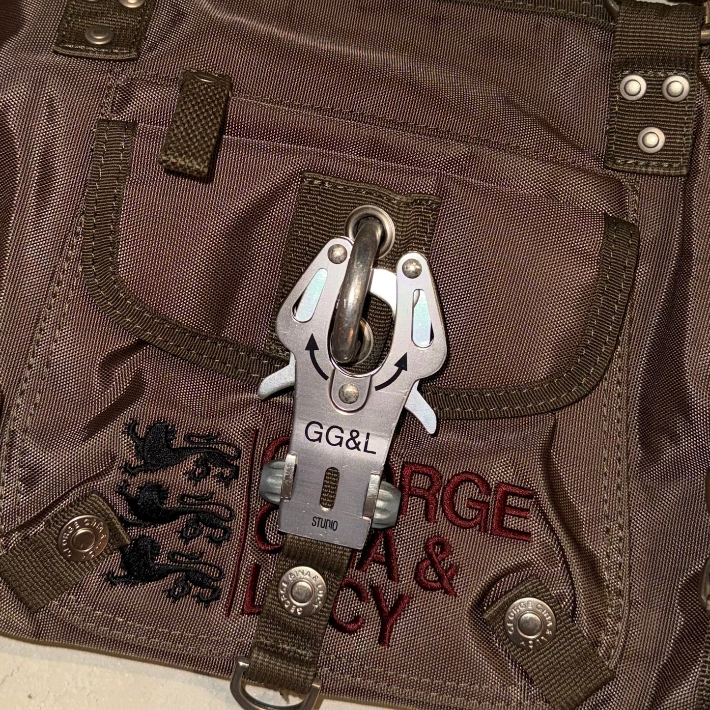 Brown GGL “Paradise Angel” shoulder bag