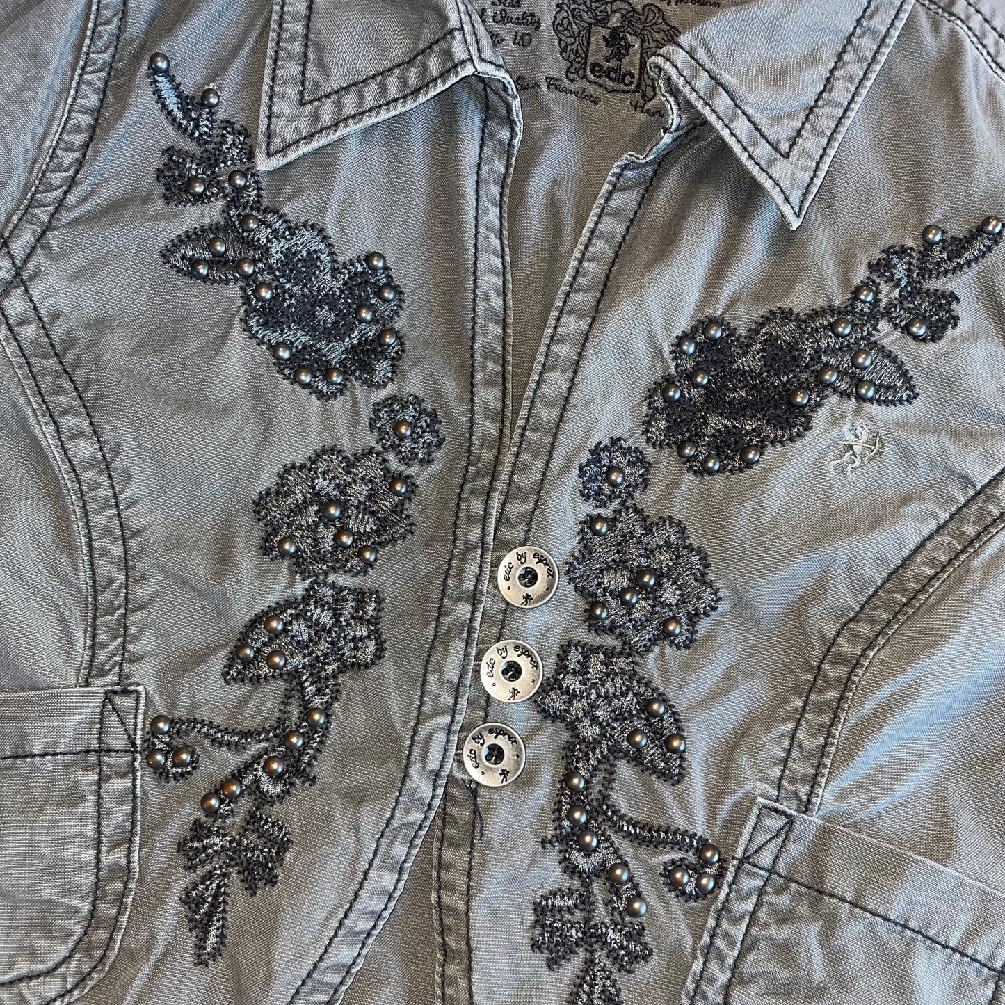 Edc embroidered rivets cargo outer
