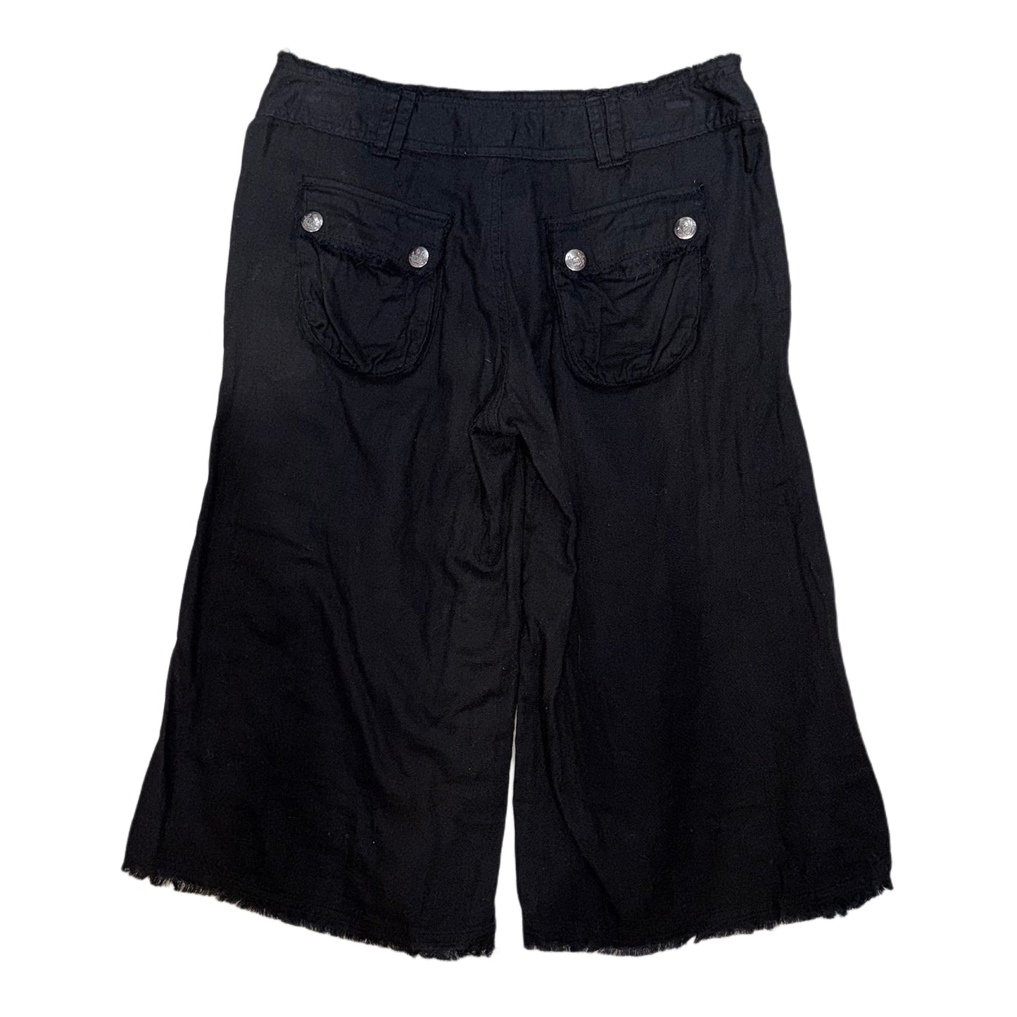 100% pure cotton black jorts