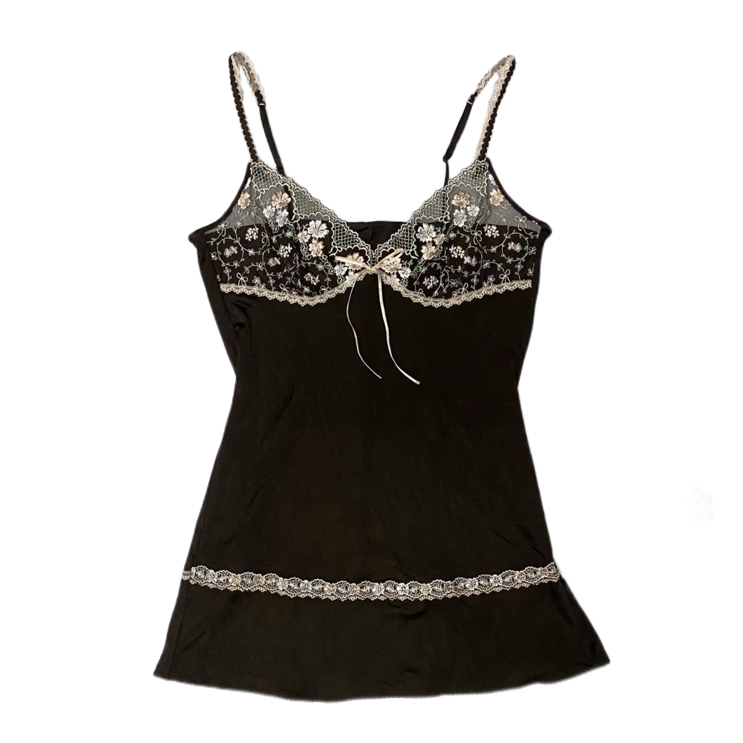Brown floral cami tank