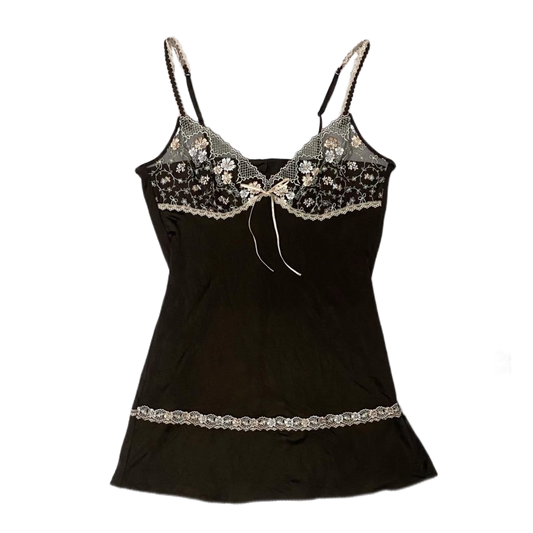 Brown floral cami tank