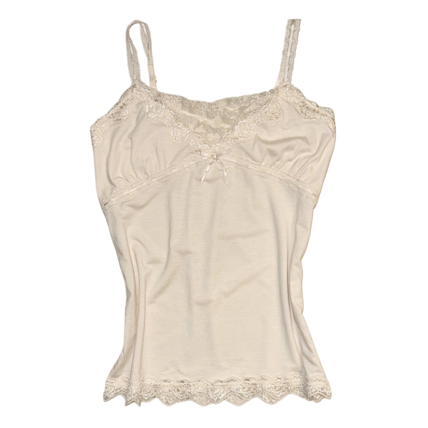 Cream lace tank