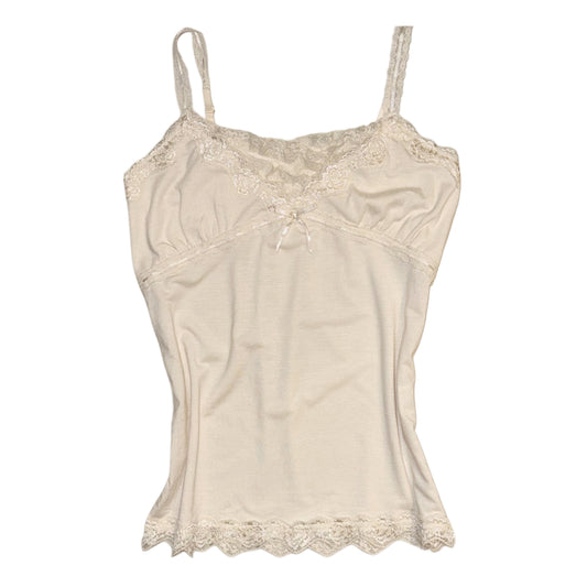 Cream lace tank