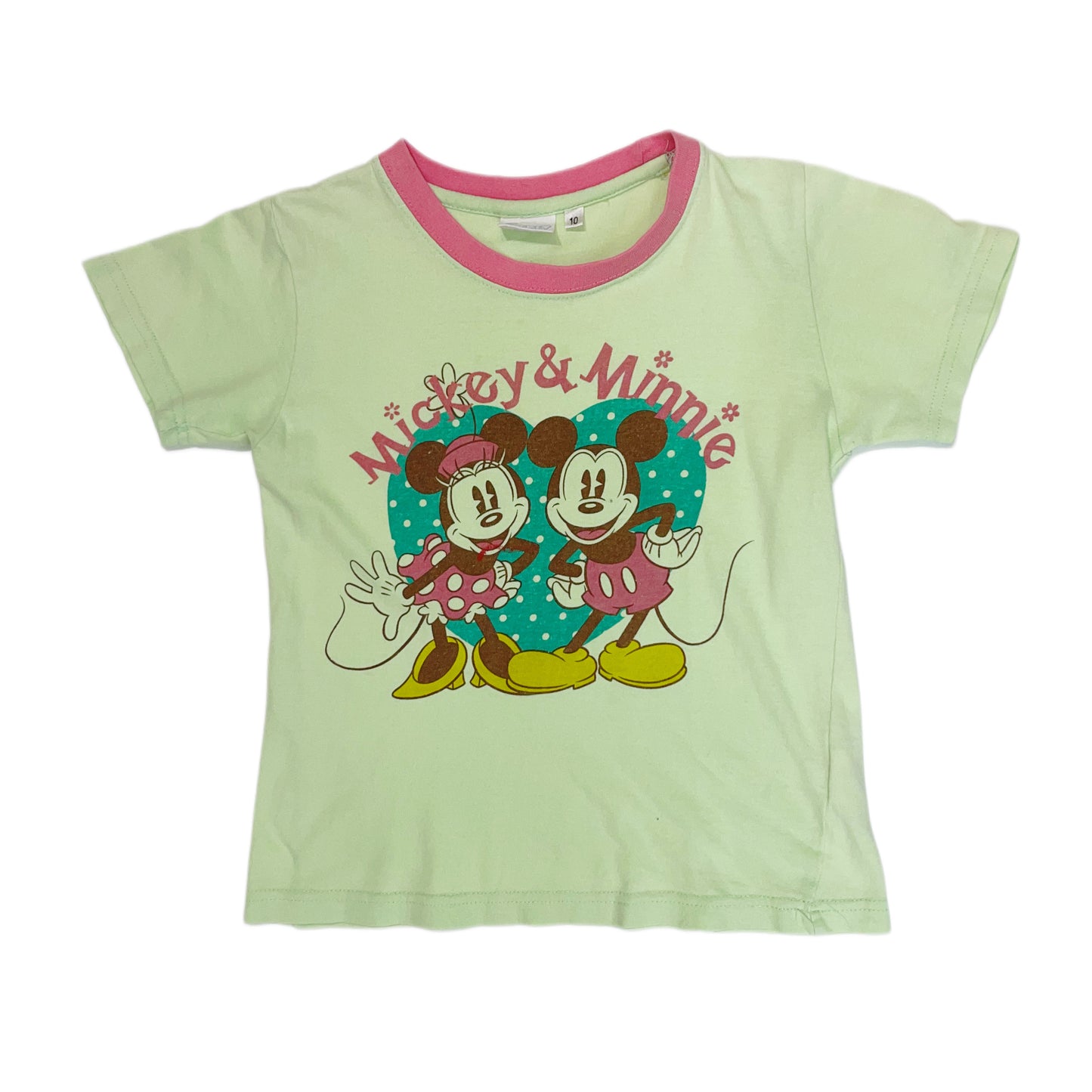 Mickey Minnie mint pink baby tee