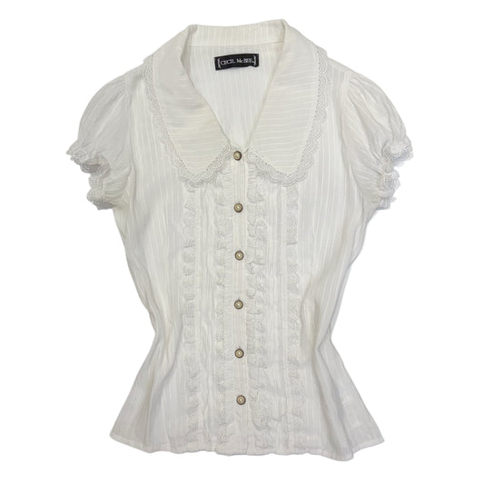 Cecil McBee white lace shirt