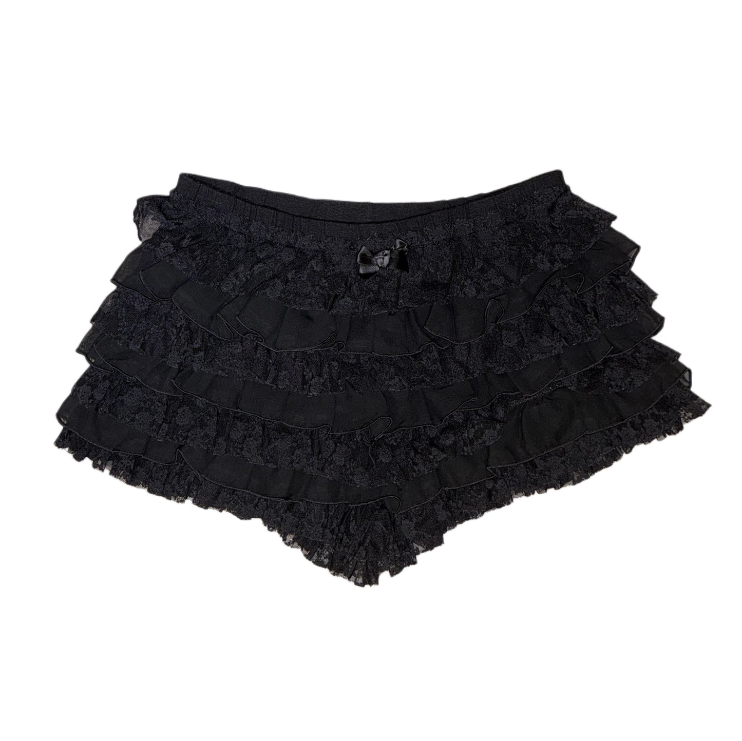 Black lace shorts