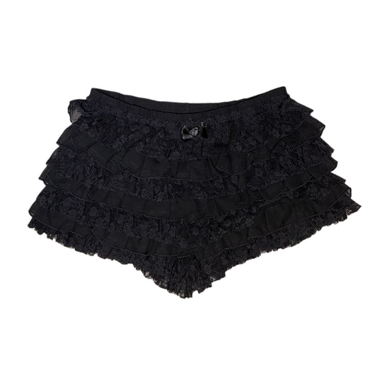 Black lace shorts