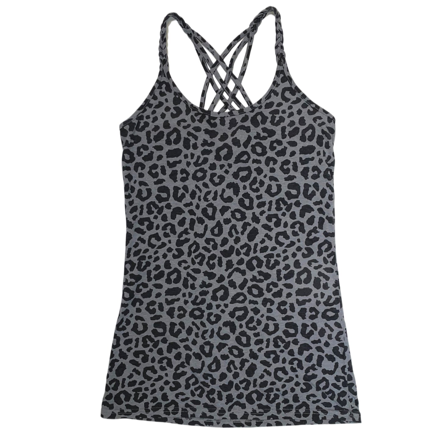 Grey leopard print tank