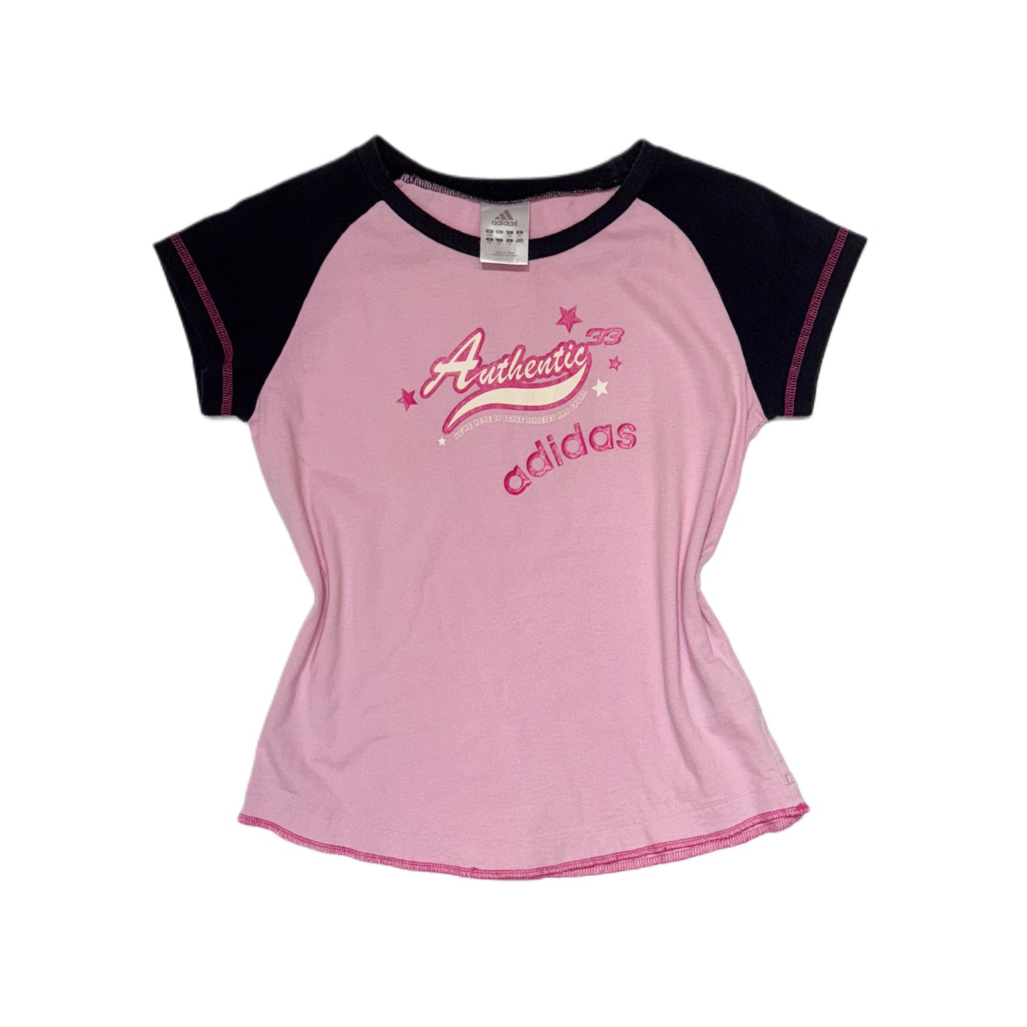 Adidas pink navy top