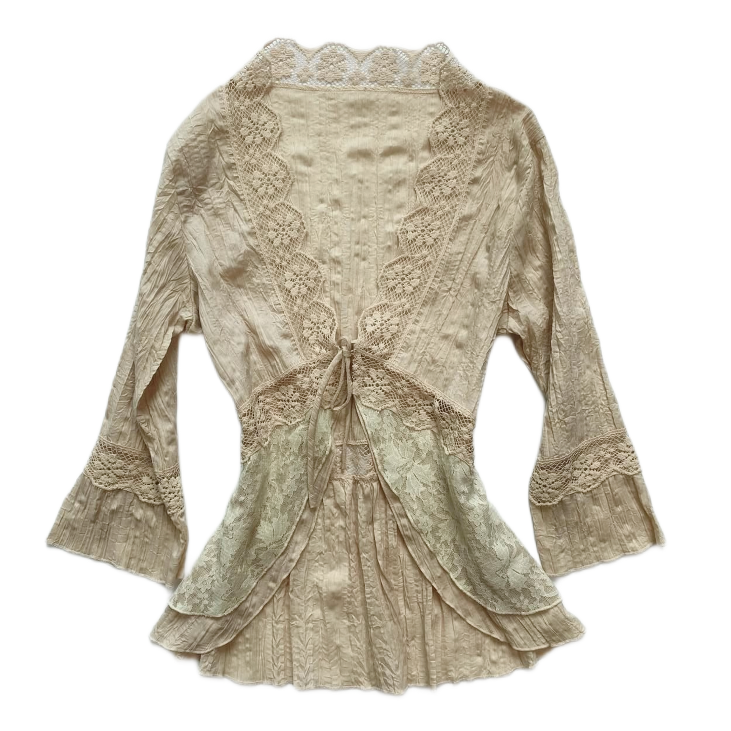 Beige lace outer
