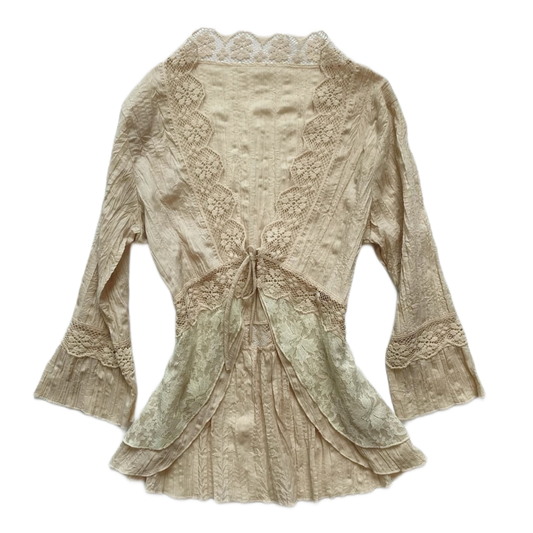 Beige lace outer