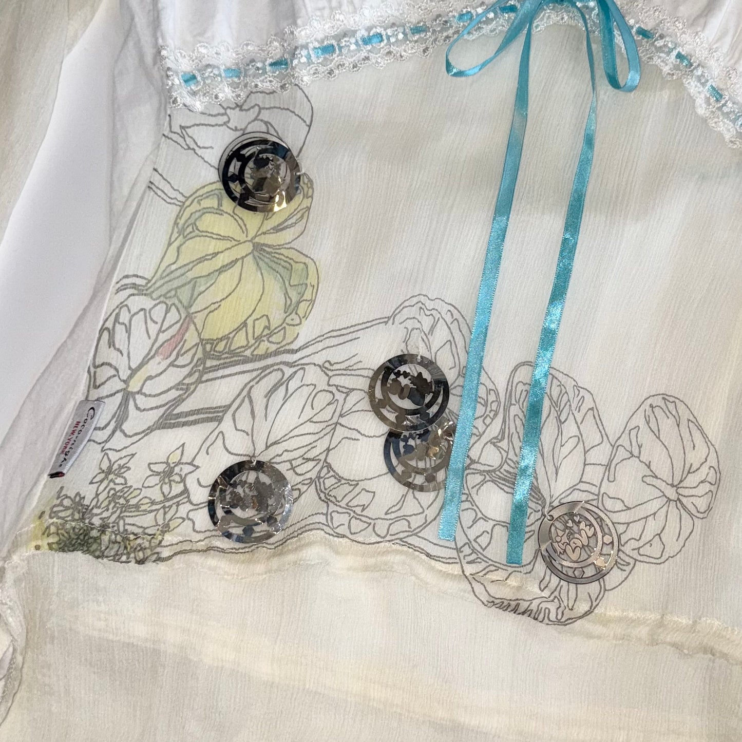 New York coco-night fairy sheer long sleeve
