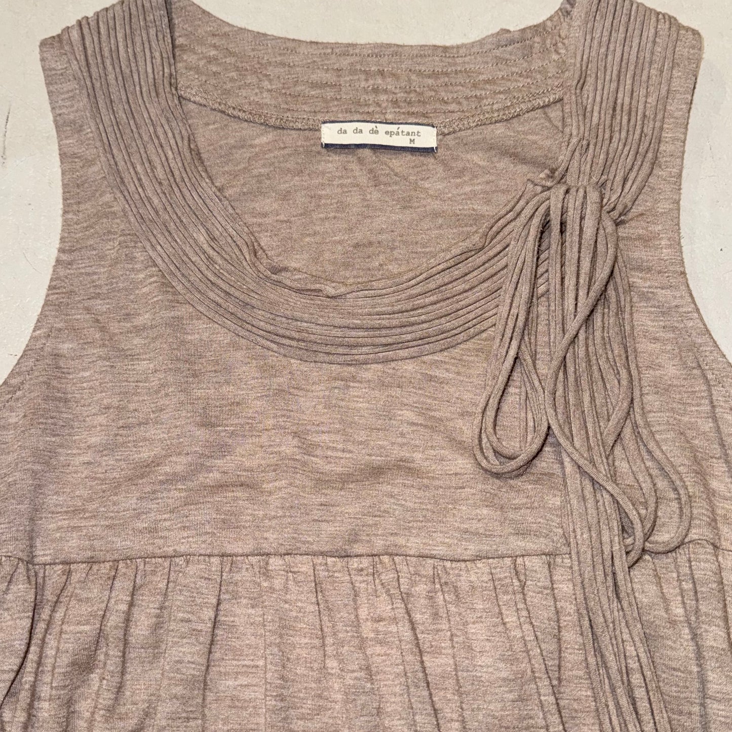 Brown layered dress