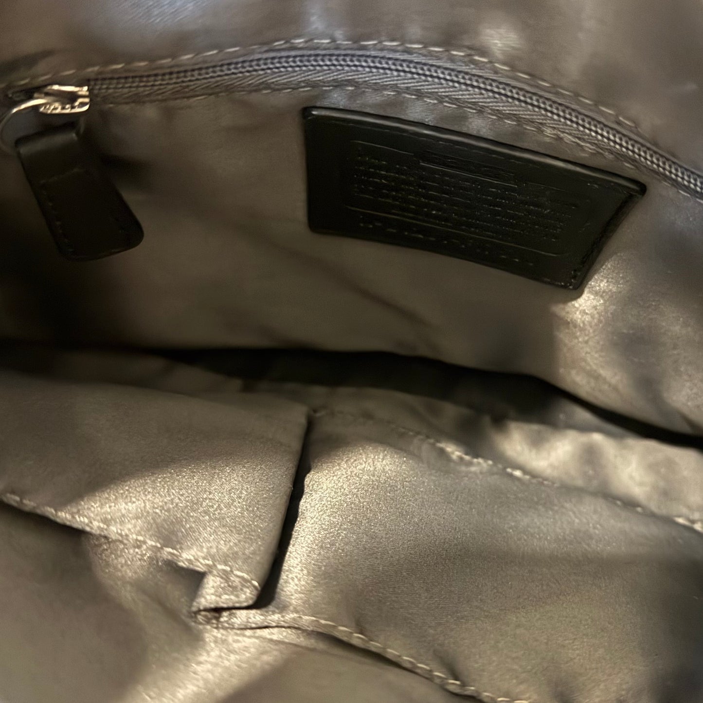 Coach leather shoulder bag