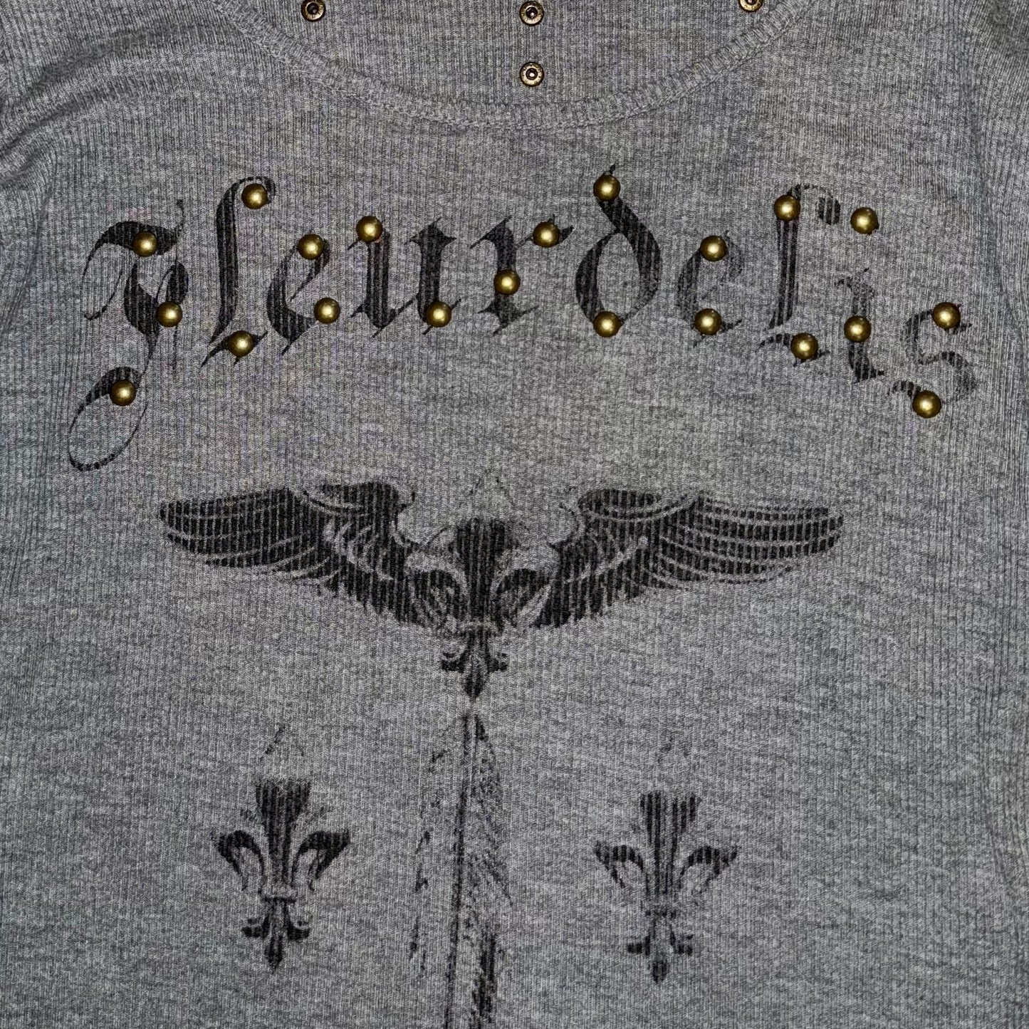 Scot Club grey rivets long sleeve