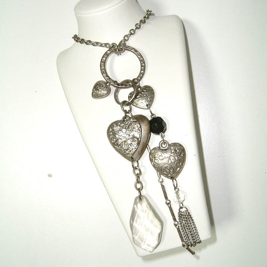 Heart long necklace