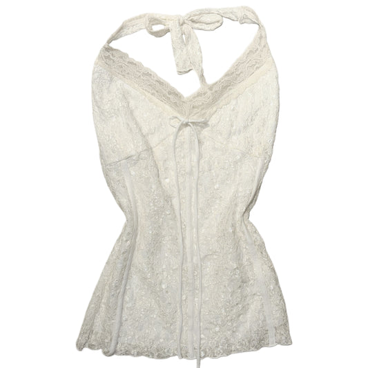Ivory lace halter