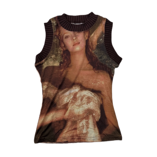 Retro sleeveless top