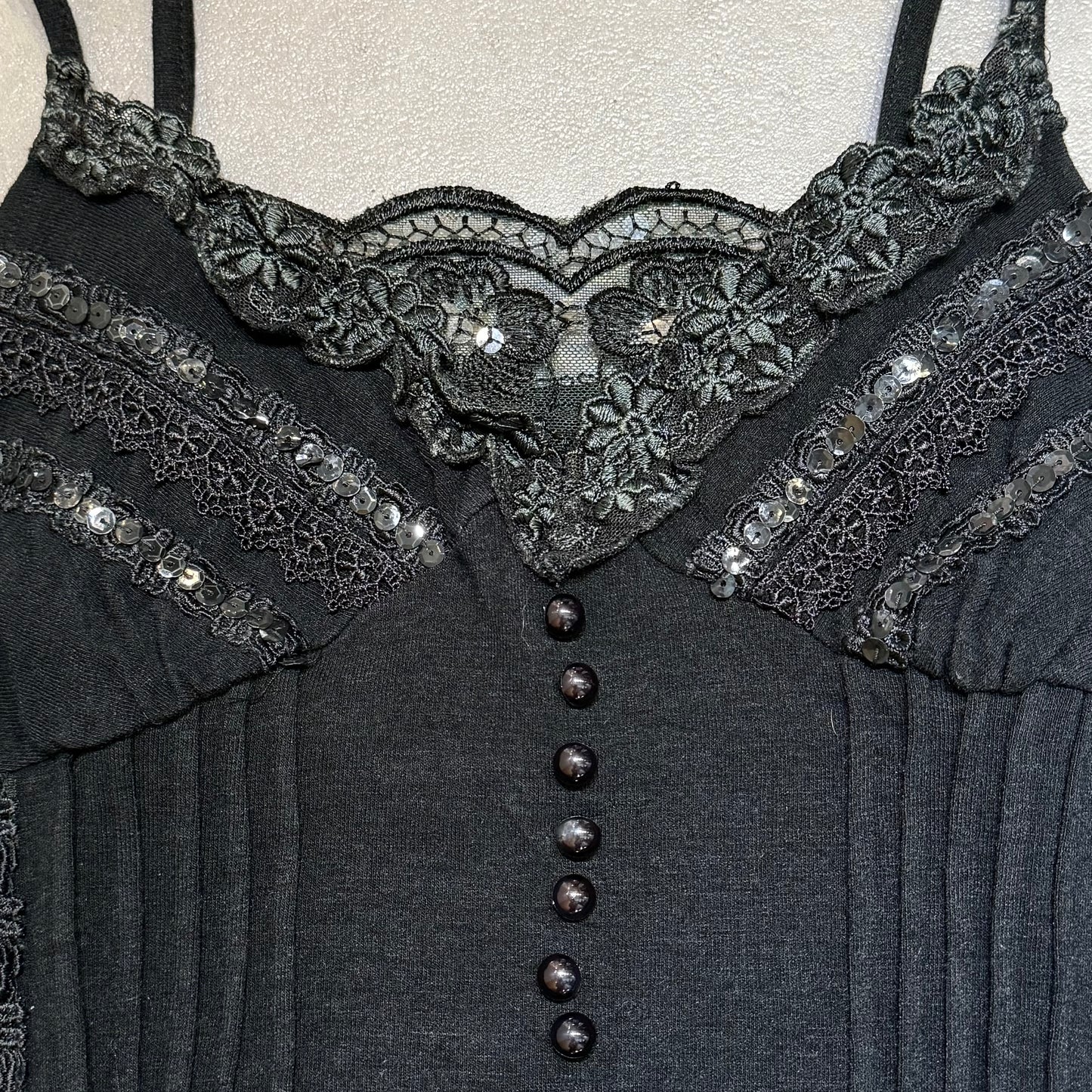 Black lace tank