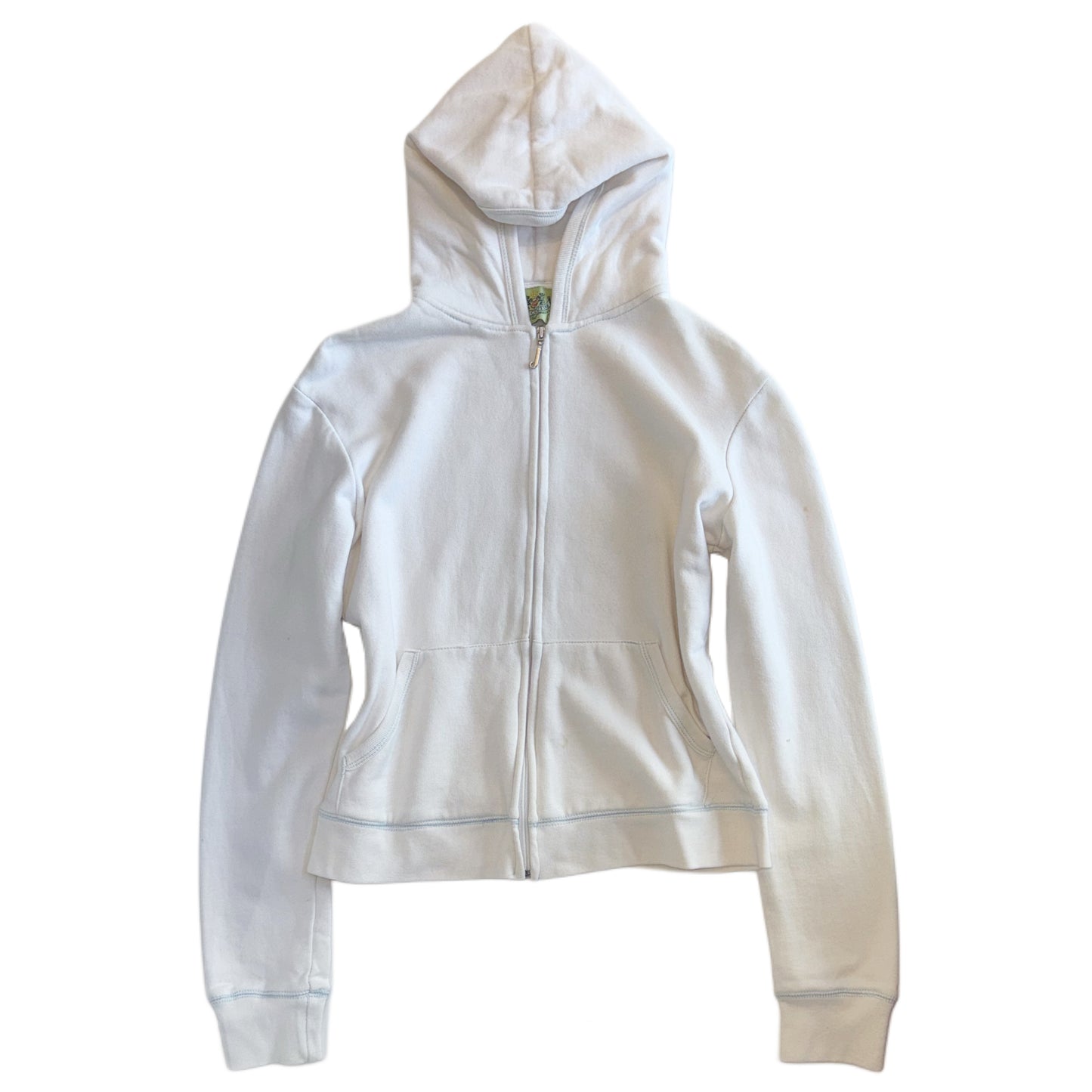 Juicy Couture white zip up hoodie