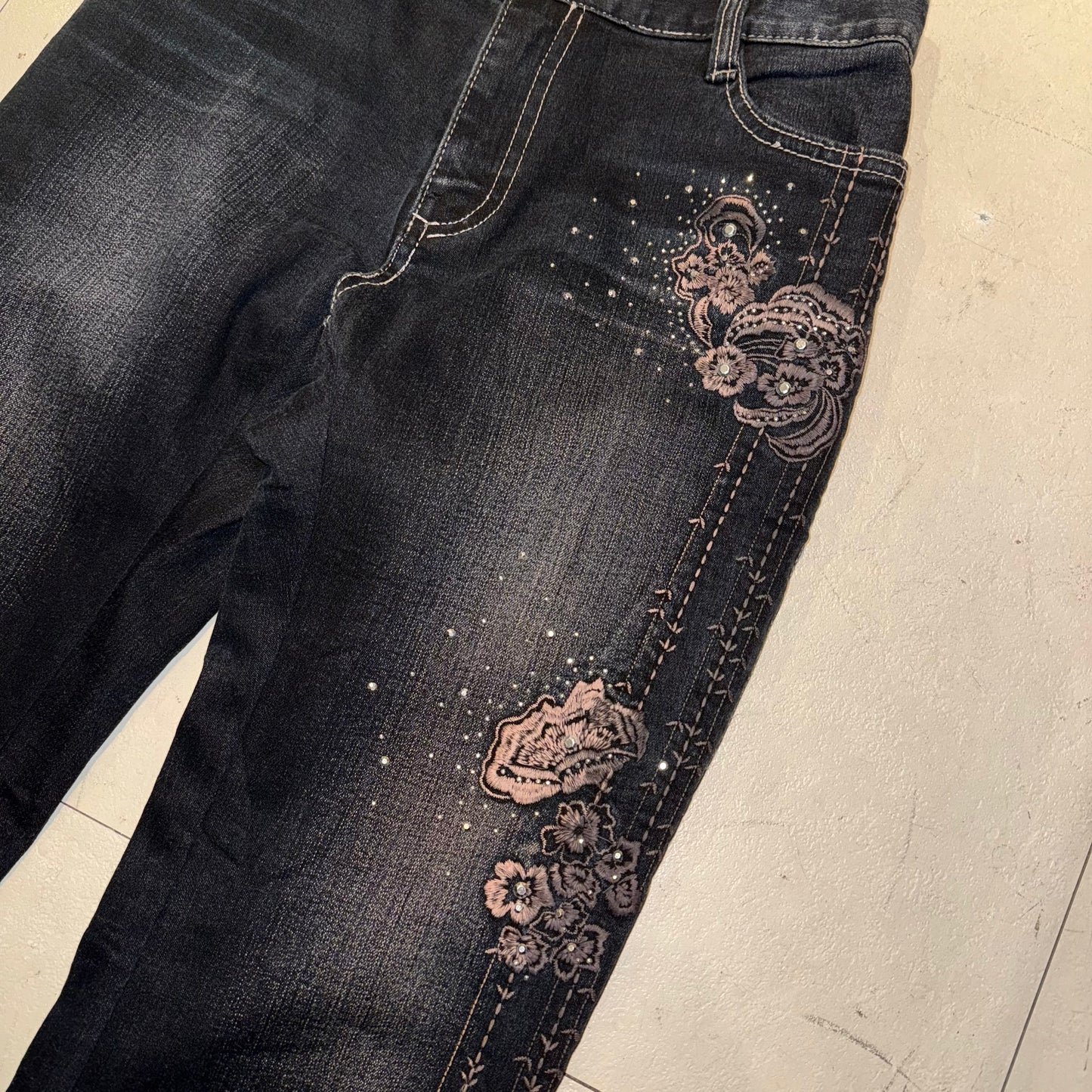 Embroidered flares