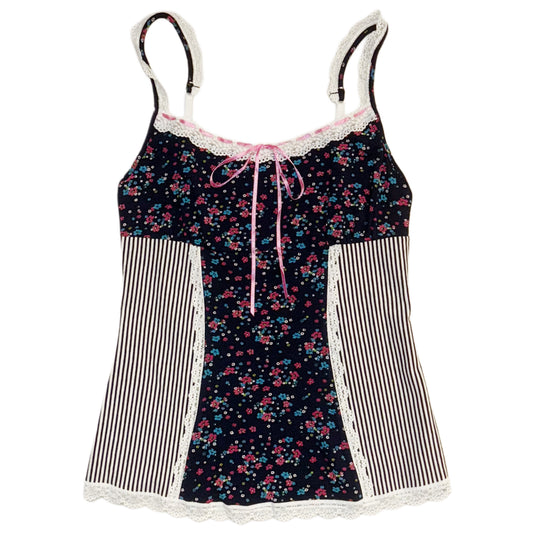 Floral lace tank