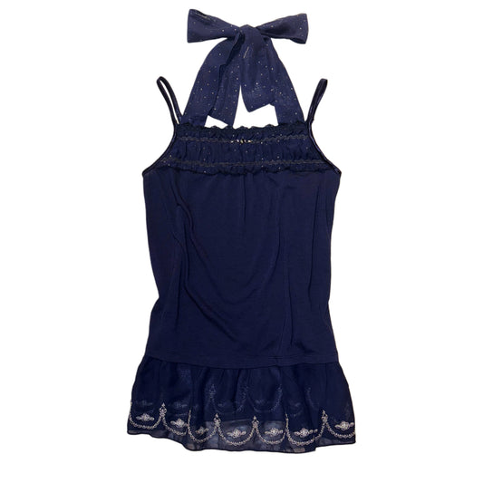 Axes navy polka dot tank