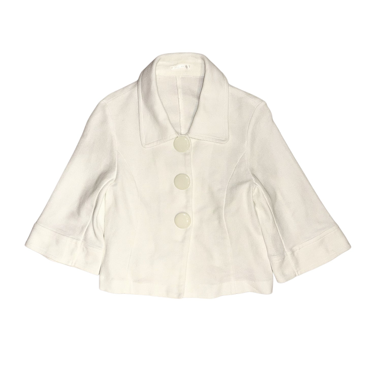 Ivory button cropped outer