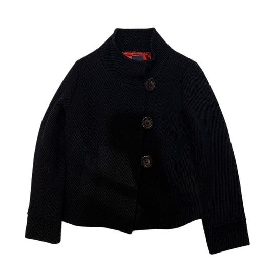Black button coat