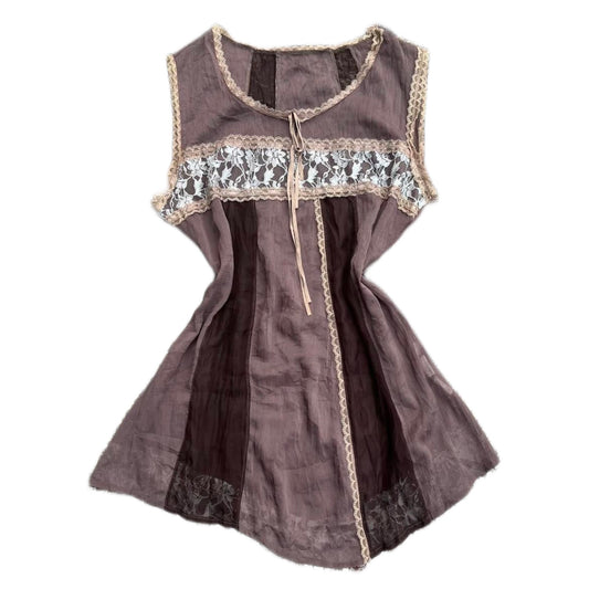 Patchwork lace dress