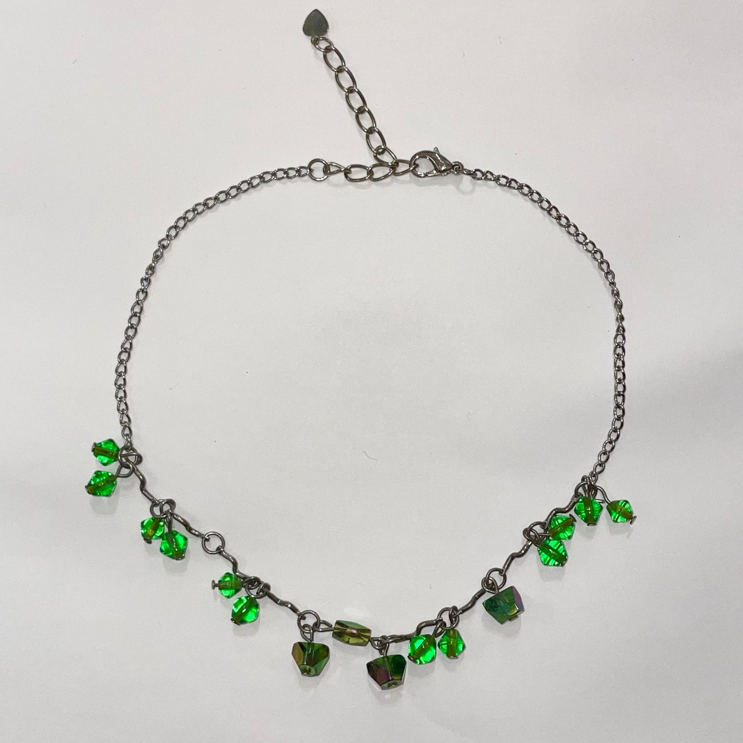 Green beads choker