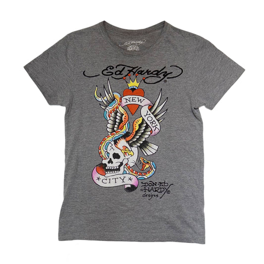 Ed Hardy grey tee