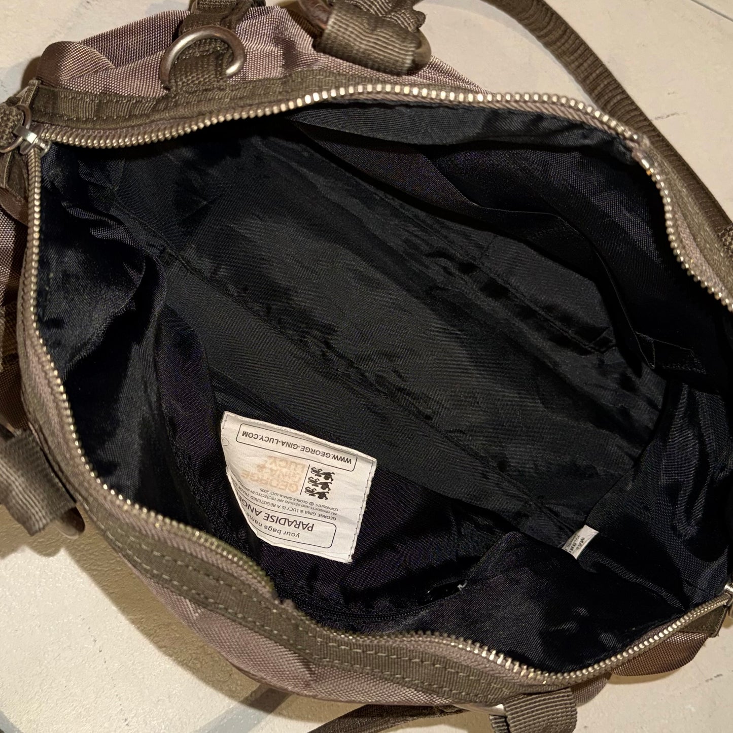 Brown GGL “Paradise Angel” shoulder bag