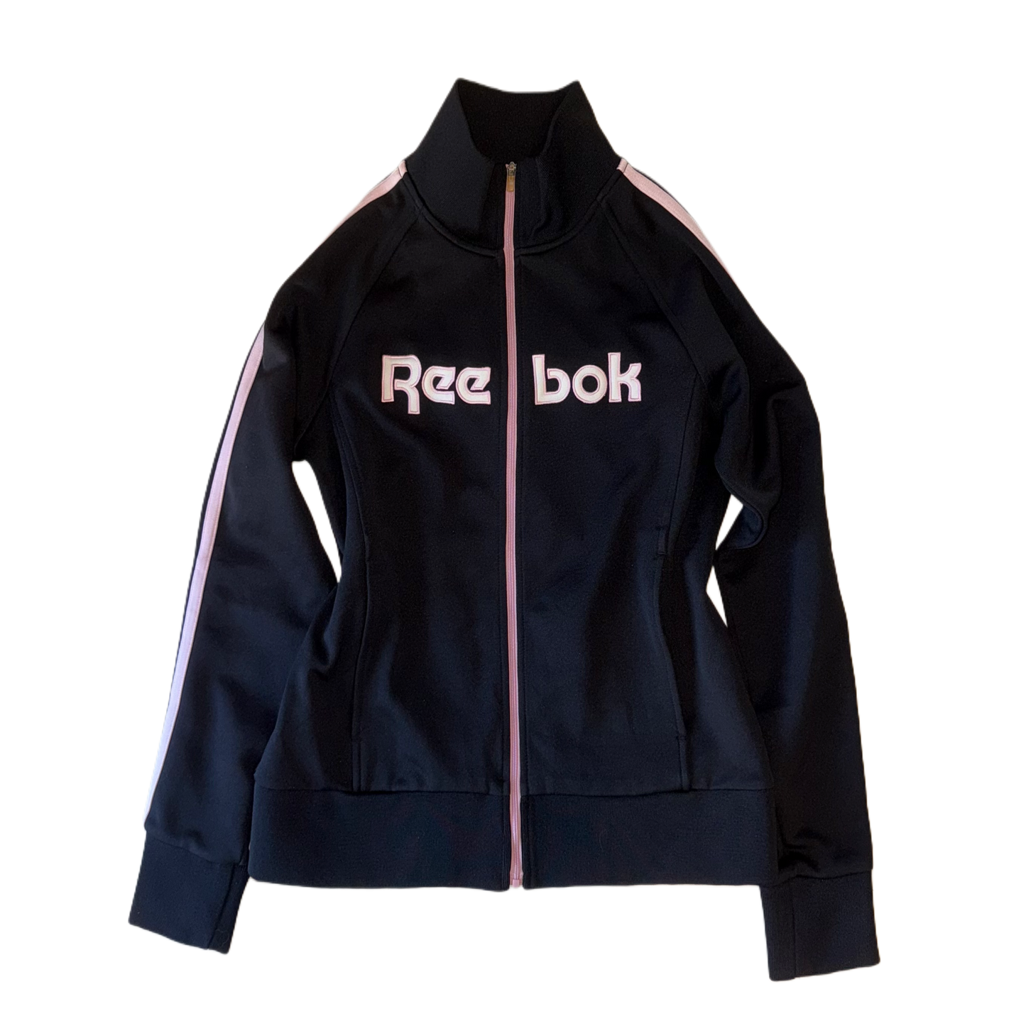 Reebok pink track zip up jacket