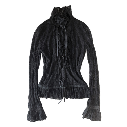 Black lace shirt