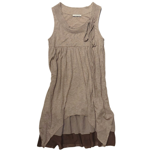Brown layered dress