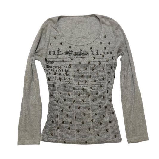 Grey skull long sleeve