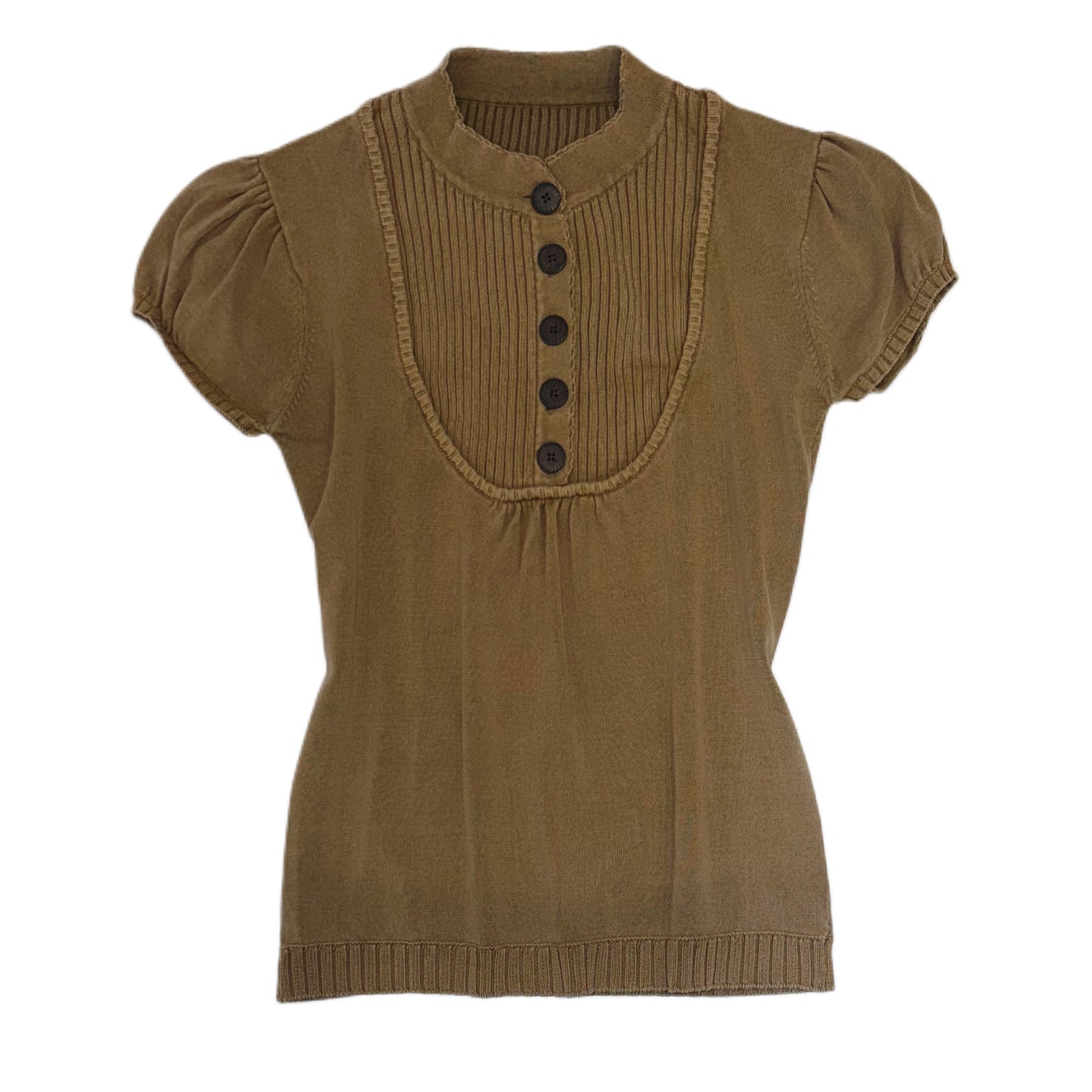 Brown buttons top